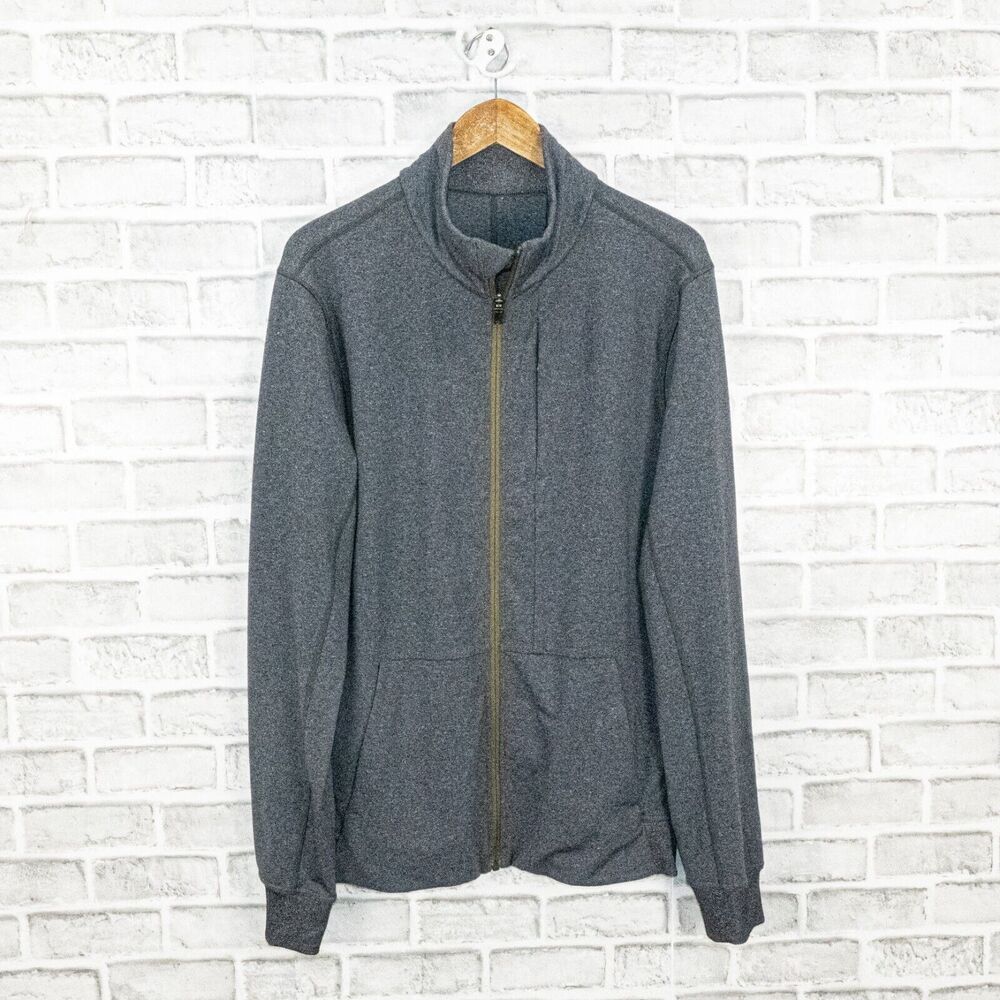 Lululemon Men's Full Zip Teck Jacket Multi pocket in Char Gray Size Large